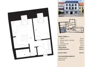 Prodej bytu 2+kk, Bystřice nad Pernštejnem, Masarykovo náměstí, 55 m2