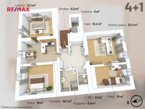 Prodej bytu 4+1, Praha - Malá Strana, Valdštejnská, 117 m2