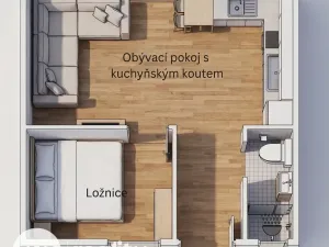 Prodej bytu 1+1, Brno - Štýřice, Gallašova, 27 m2