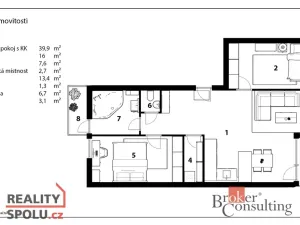 Prodej bytu 3+kk, Hradec Králové, Pouchovská, 84 m2