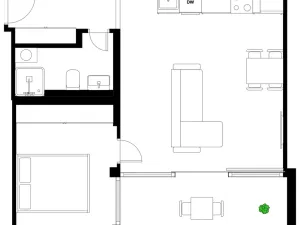 Pronájem bytu 2+kk, Praha - Žižkov, Biskupcova, 48 m2