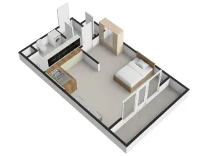 Pronájem bytu 1+kk, Praha - Smíchov, Randova, 40 m2