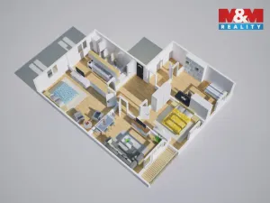 Pronájem bytu 4+1, Krupka - Maršov, Karla Čapka, 101 m2