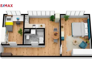 Pronájem bytu 2+1, Hradec Králové - Slezské Předměstí, Myslivečkova, 43 m2