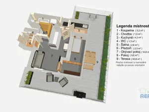 Pronájem atypického bytu, Praha - Nusle, Družnosti, 42 m2