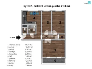 Prodej bytu 3+1, Holýšov, Pod Makovým vrchem, 71 m2