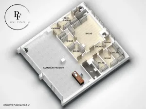 Pronájem obchodního prostoru, Praha - Holešovice, Ortenovo náměstí, 150 m2