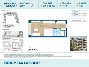 Prodej bytu 1+kk, Praha, Šiklové, 28 m2