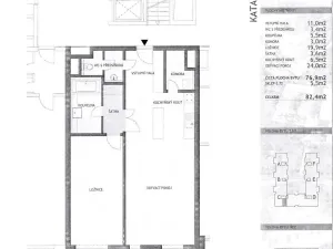 Pronájem bytu 2+kk, Praha - Karlín, Rohanské nábřeží, 80 m2