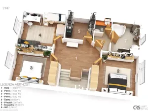 Prodej rodinného domu, Horní Věstonice, Mandloňová, 164 m2