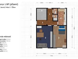 Pronájem domu, Praha - Žižkov, Na Jarově, 126 m2