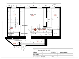 Pronájem bytu 3+kk, Pardubice - Zelené Předměstí, třída Míru, 71 m2