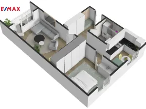 Prodej bytu 2+1, Kladno - Kročehlavy, Havanská, 54 m2