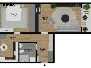 Prodej bytu 2+1, Kladno - Kročehlavy, Havanská, 54 m2