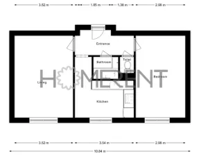 Pronájem bytu 2+1, Praha - Libeň, Konšelská, 49 m2