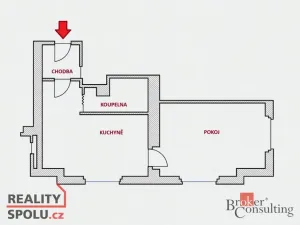 Pronájem bytu 2+kk, Plzeň - Jižní Předměstí, Politických vězňů, 57 m2