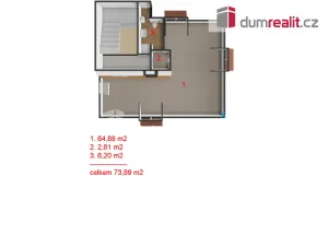 Pronájem bytu 1+kk, Praha - Krč, Nad pískovnou, 74 m2