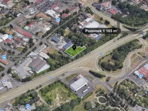 Prodej komerčního pozemku, Teplice, 1165 m2