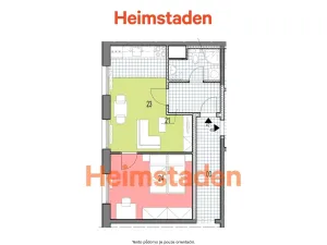 Pronájem bytu 2+kk, Horní Suchá, Dr. Glazera, 40 m2