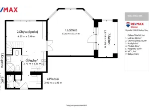 Prodej bytu 2+kk, Karlovy Vary, Krále Jiřího, 49 m2