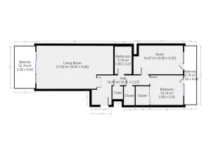 Pronájem bytu 3+kk, Praha - Holešovice, Sanderova, 97 m2