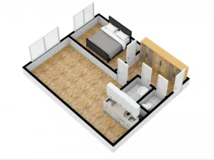 Pronájem bytu 2+kk, Praha - Komořany, Za sídlištěm, 47 m2