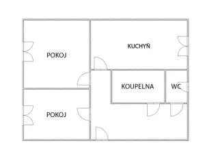 Prodej bytu 2+1, Chomutov, Kamenná, 68 m2