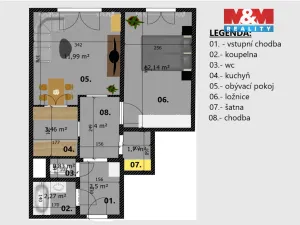 Prodej bytu 2+1, Praha - Hloubětín, Kardašovská, 43 m2