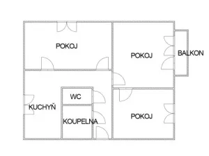Prodej bytu 3+1, Opava - Předměstí, Olomoucká, 60 m2