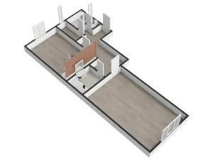 Pronájem bytu 1+1, Praha - Kobylisy, Čimická, 58 m2