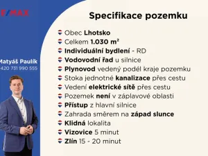 Prodej pozemku pro bydlení, Lhotsko, 1030 m2