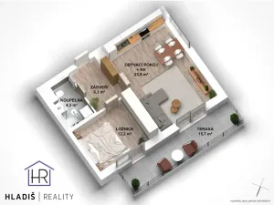 Prodej bytu 2+kk, Fryšták, Přehradní, 46 m2