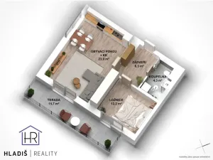 Prodej bytu 2+kk, Fryšták, Přehradní, 46 m2