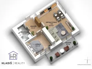 Prodej bytu 2+kk, Fryšták, Přehradní, 46 m2