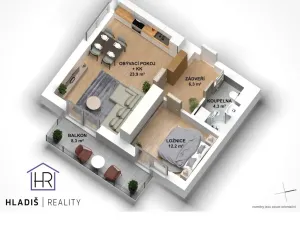 Prodej bytu 2+kk, Fryšták, Přehradní, 46 m2