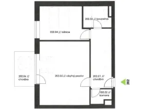 Pronájem bytu 2+kk, Plzeň - Valcha, K Zelené louce, 52 m2