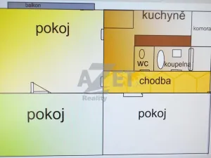 Prodej bytu 3+1, Králíky, 69 m2