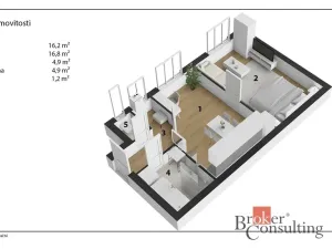 Prodej bytu 2+kk, Hradec Králové, Pospíšilova, 44 m2