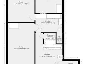 Pronájem bytu 3+1, Brno, Herčíkova, 80 m2