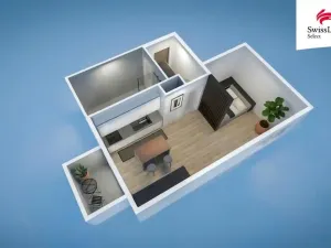 Pronájem bytu 1+kk, Plzeň, 41 m2