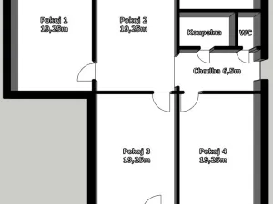 Prodej bytu 4+1, Přerov, Sokolská, 96 m2