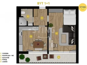 Prodej bytu 1+1, Opava, Holasická, 35 m2