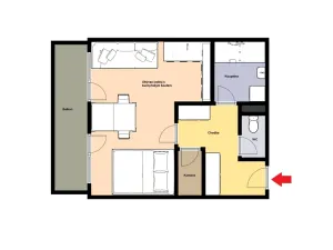 Prodej bytu 1+kk, Žacléř - Prkenný Důl, 44 m2