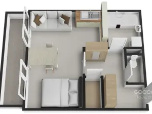 Prodej bytu 1+kk, Žacléř - Prkenný Důl, 44 m2