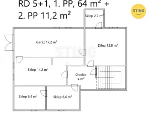 Prodej rodinného domu, Ostřešany, Družstevní II, 208 m2
