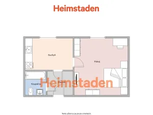 Pronájem bytu 1+1, Ostrava - Poruba, Dělnická, 29 m2