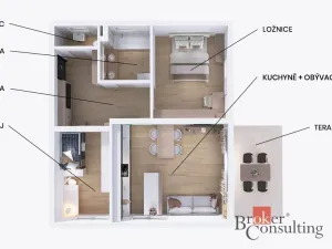 Prodej bytu 3+kk, Hronov, Husova, 70 m2
