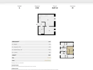 Prodej bytu 2+kk, Jáchymov, náměstí Republiky, 34 m2