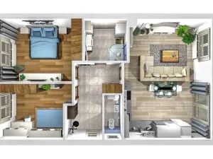 Prodej rodinného domu, Veliká Ves, Slunečná, 71 m2