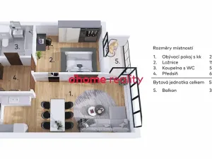 Prodej bytu 2+kk, Olomouc, Edvarda Beneše, 56 m2